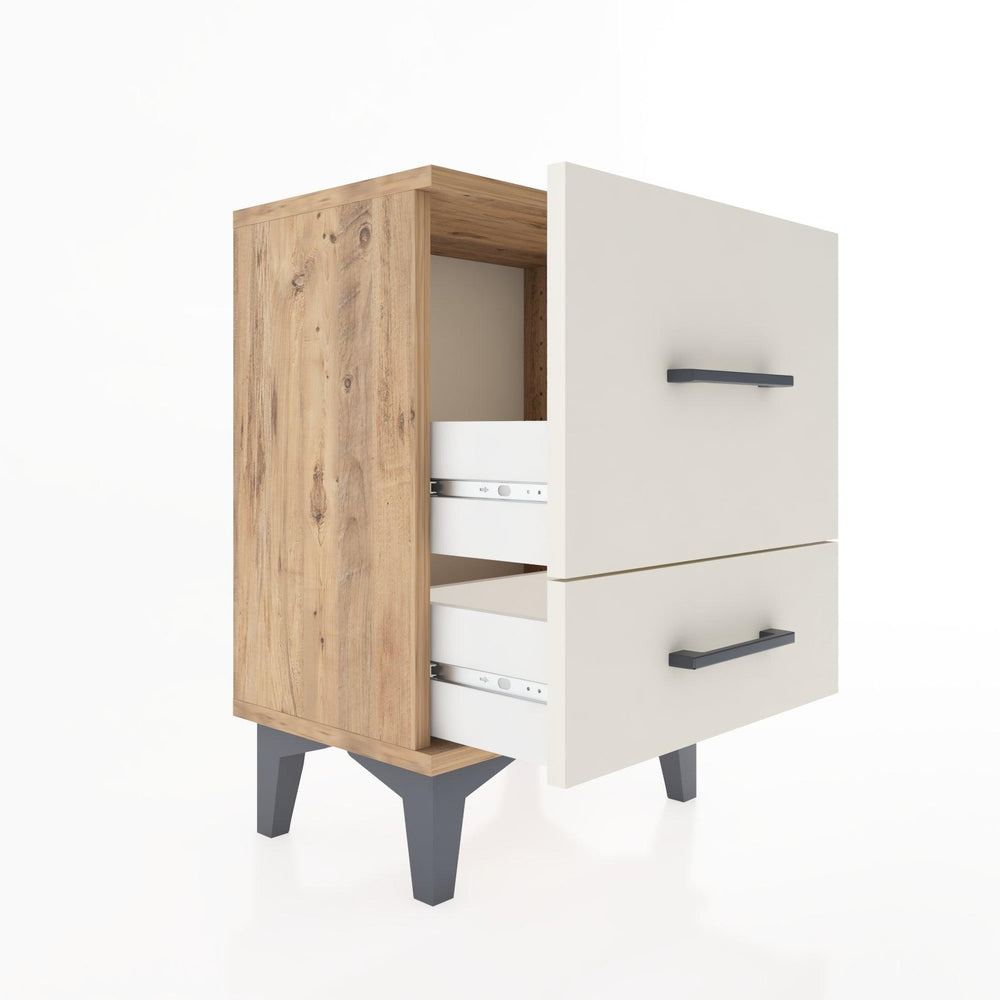 Woodntry Modüler Komodin Büyük ve Küçük Çekmece 44x30x52 cm Çam - Woodntry