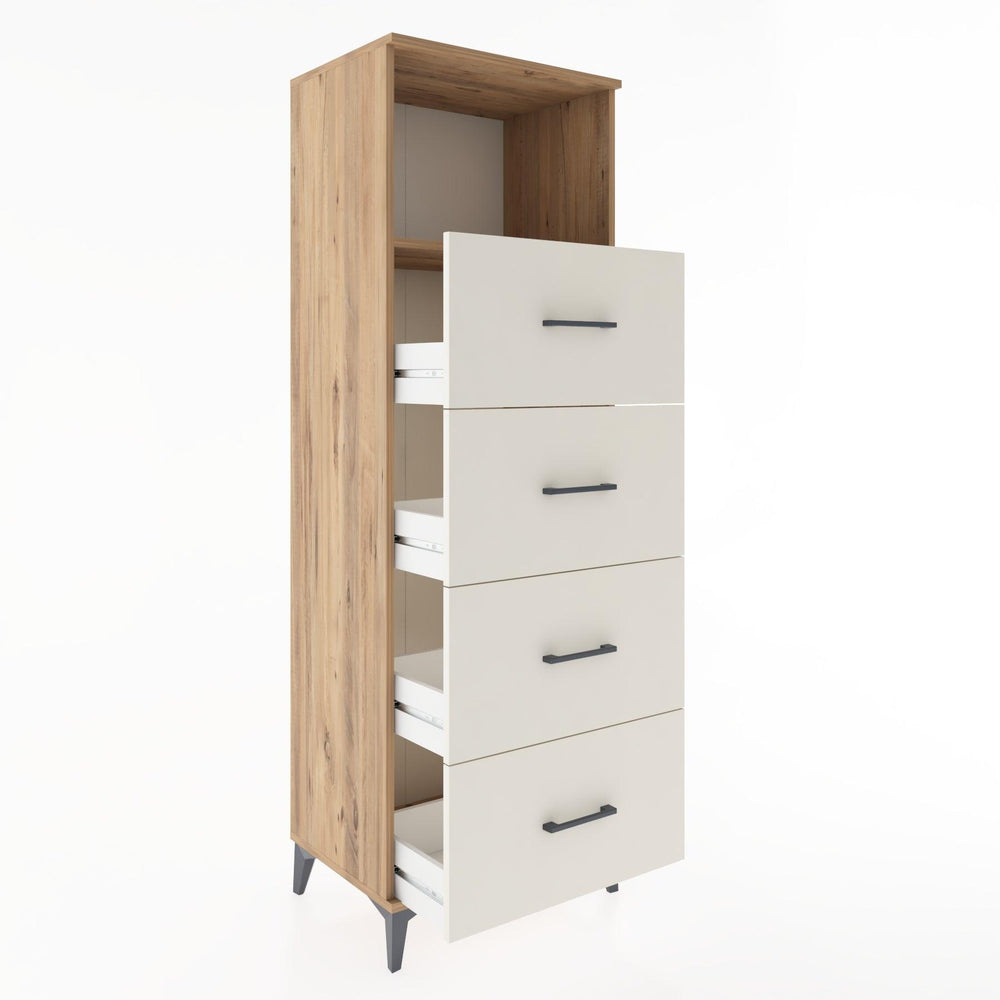 Woodntry Modular Cabinet Pine 60x44x170 cm with Drawers and Shelves CR52-3
