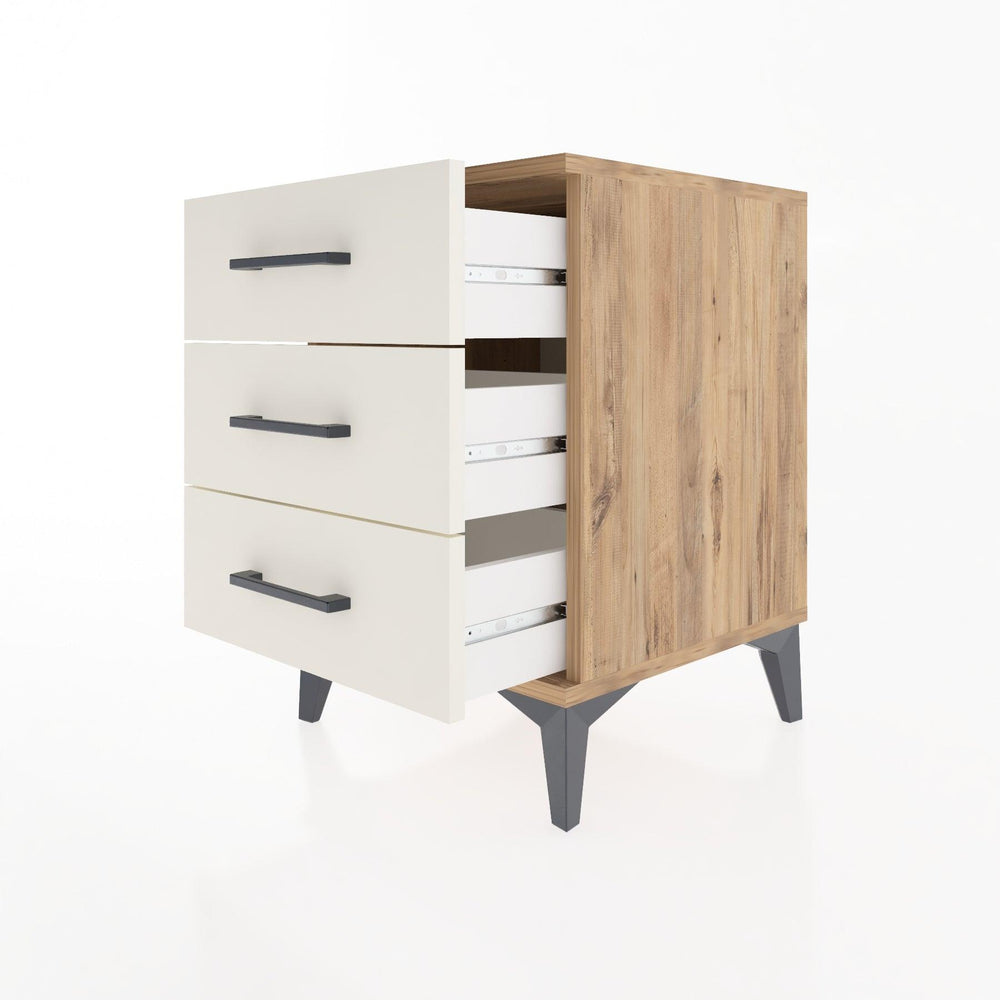 Woodntry Modular Nightstand Pine 44x44x52 cm Drawer C1-3