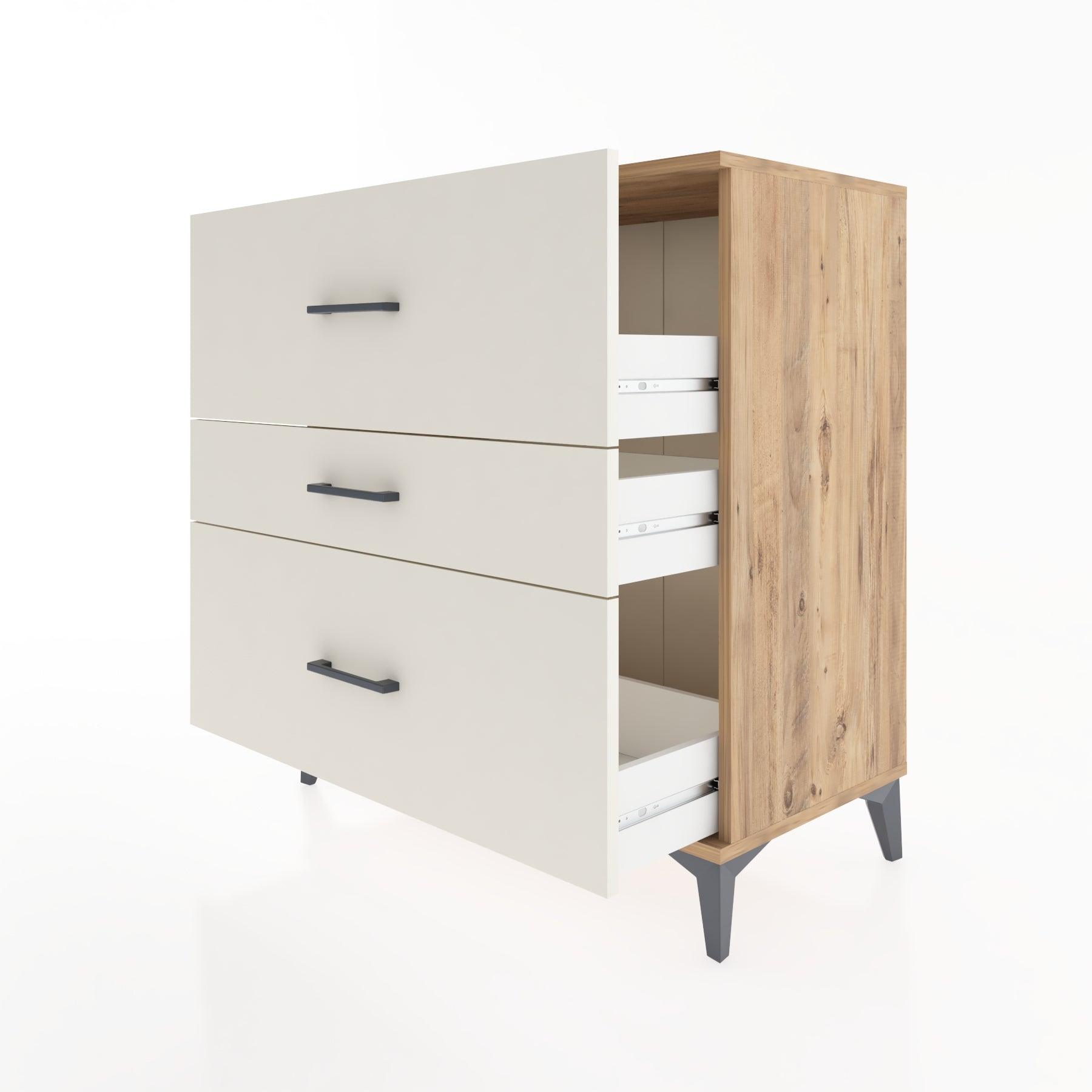Woodntry Modüler Şifonyer Çam 88x44x84 cm Çekmeceli C1-3
