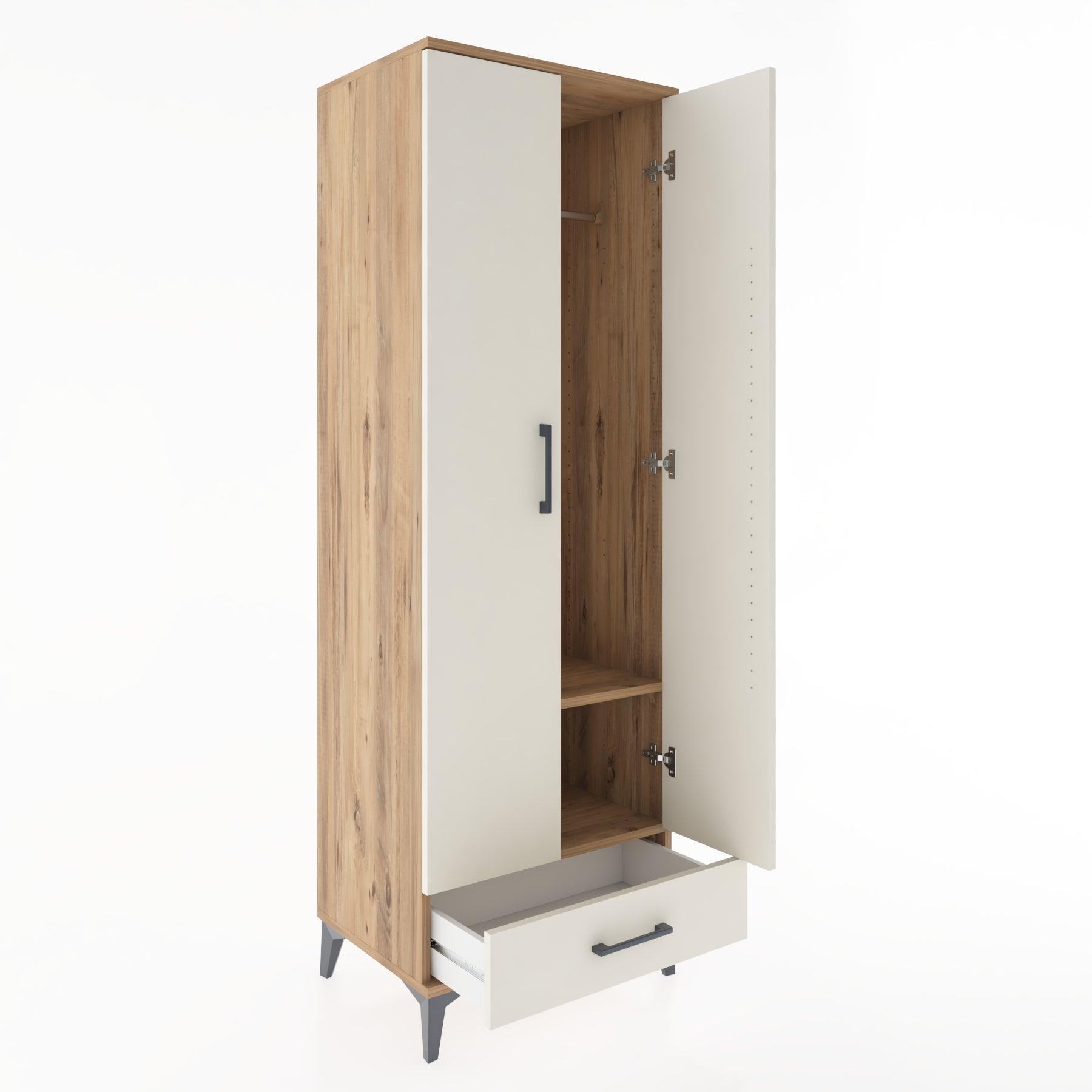 Woodntry Modular Cabinet Pine 60x44x170 cm with Doors and Drawers KC30-3
