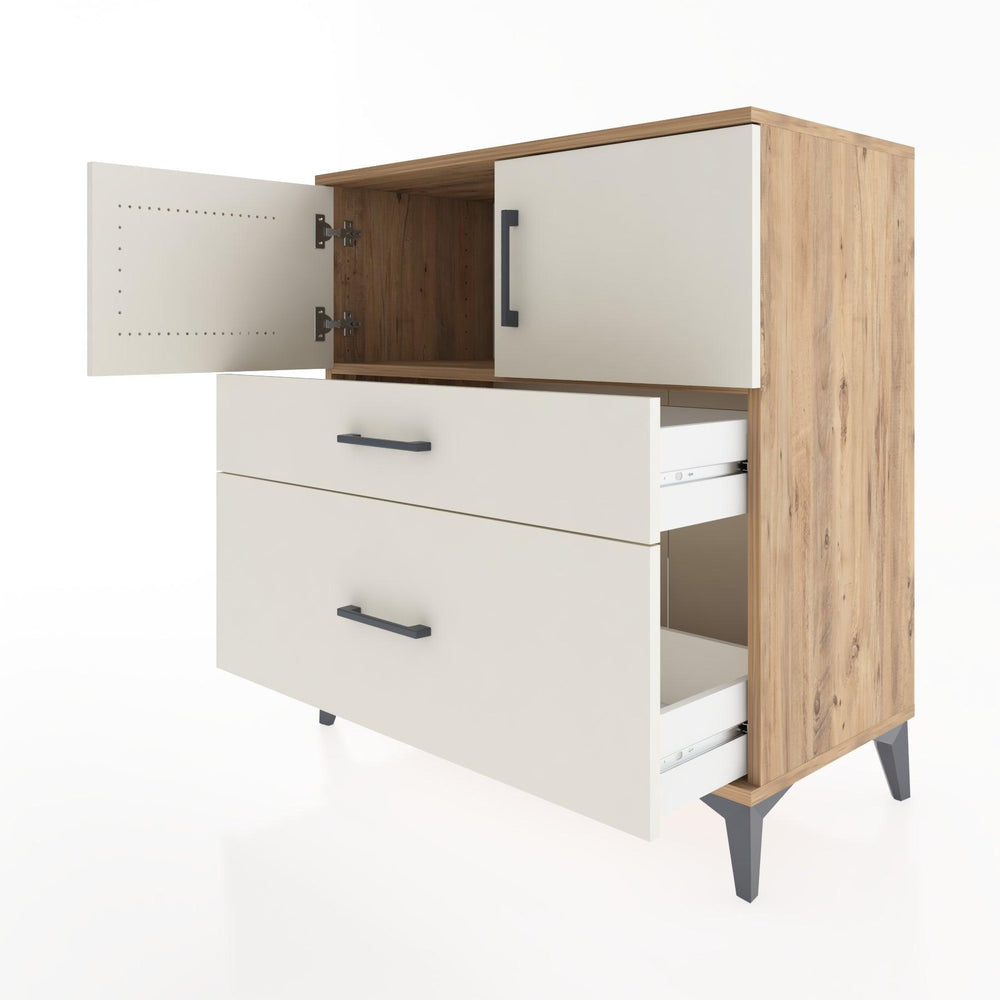 Woodntry Modular Dresser Pine 88x44x84 cm with Cover and Drawer KC110-3