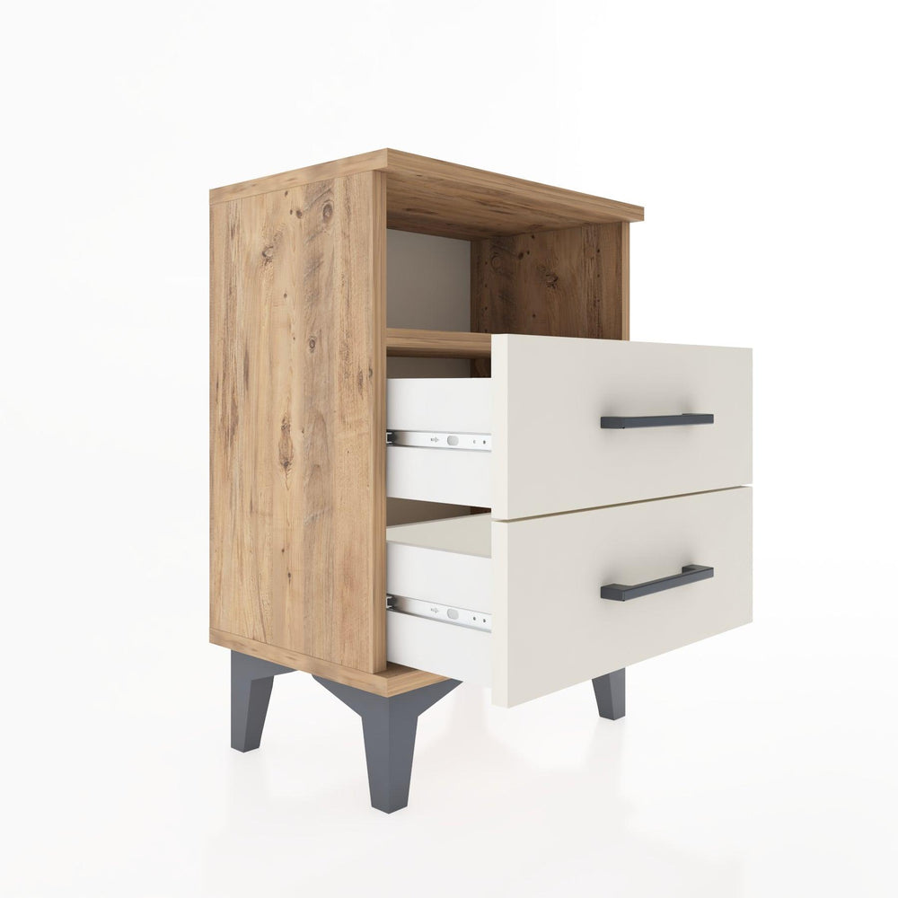 Woodntry Modüler Komodin İki Çekmeceli 44x30x52 cm Çam - Woodntry