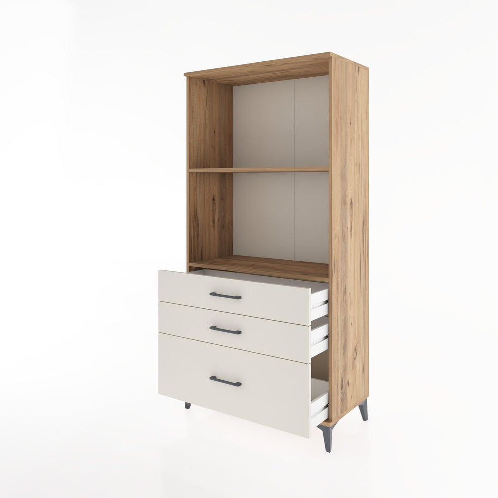 Woodntry Modular Cabinet Pine 88x44x170 cm with Drawers and Shelves CR42-3