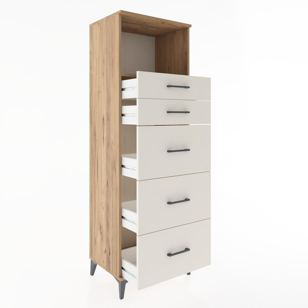 Woodntry Modular Cabinet Pine 60x44x170 cm with Drawers and Shelves CR49-3