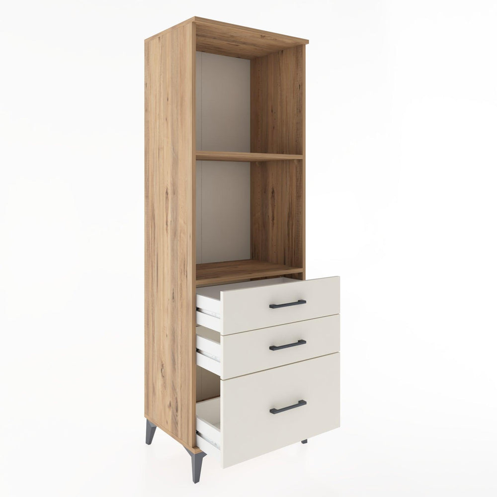 Woodntry Modular Cabinet Pine 60x44x170 cm with Drawers and Shelves CR42-3