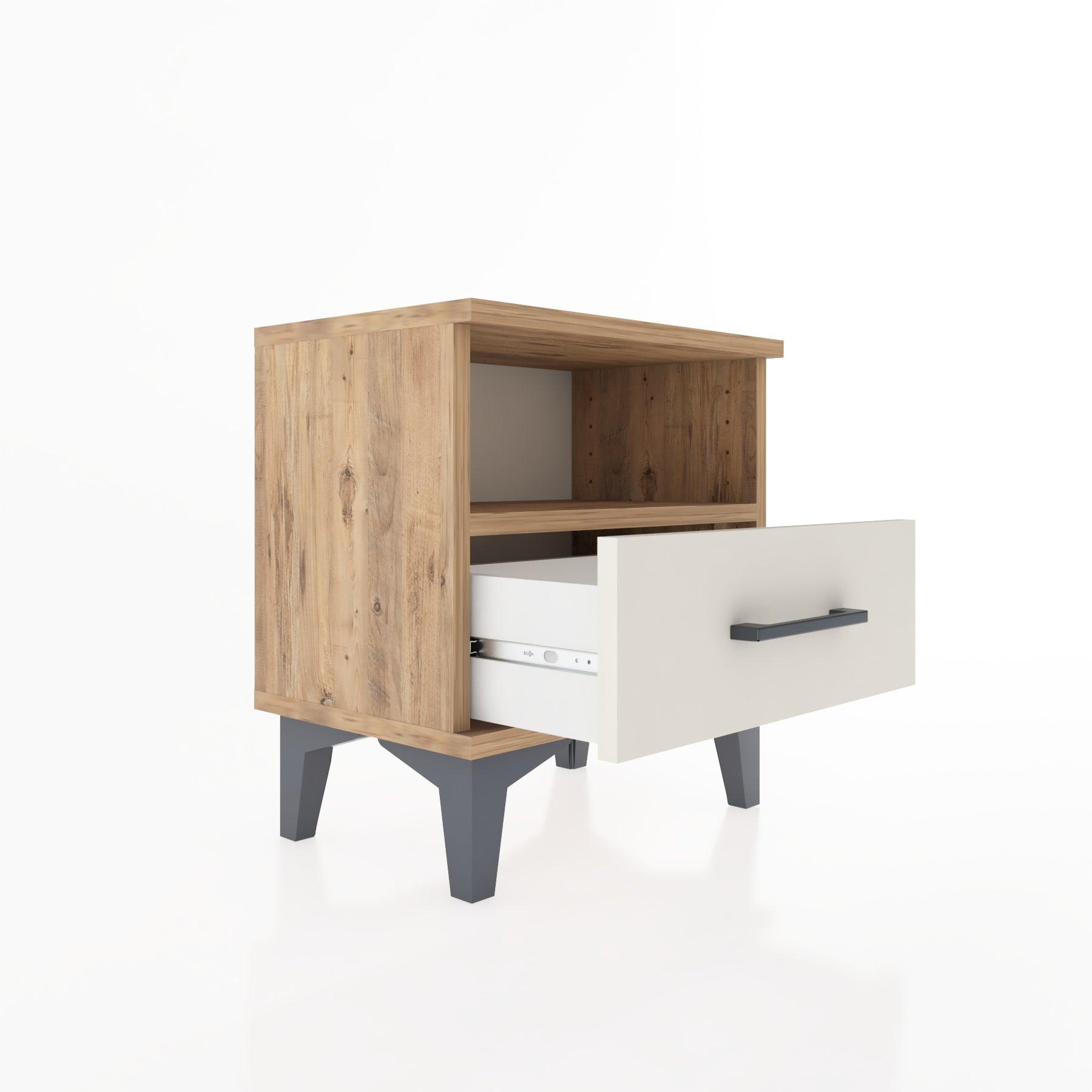 Woodntry Modüler Komodin Raf ve Çekmece 44x30x36 cm Çam - Woodntry