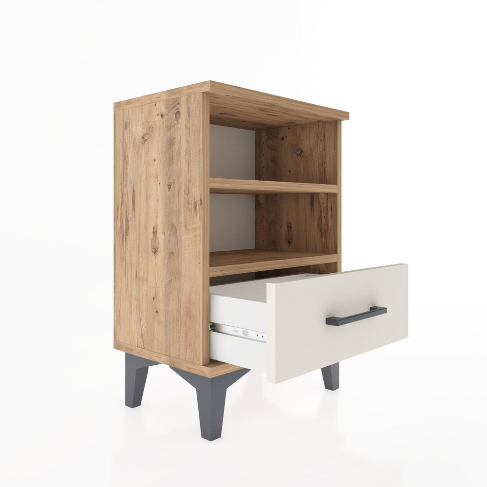 Woodntry Modüler Komodin Çift Raflı 44x30x52 cm Çam - Woodntry