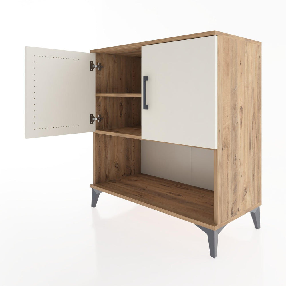 Woodntry Modular Dresser Pine 88x44x84 cm with Cover and Shelf KR44-3