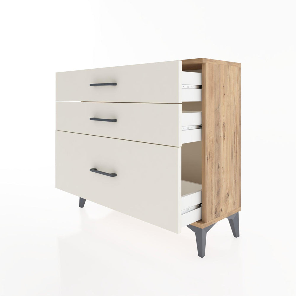 Woodntry Modüler Şifonyer Üç Çekmeceli V3 88x30x68 cm Çam - Woodntry
