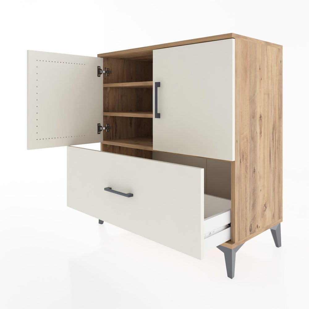 Woodntry Modular Dresser Pine 88x44x84 cm with Cover and Drawer KC46-3