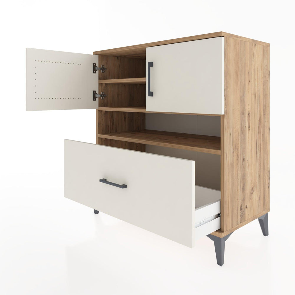 Woodntry Modüler Şifonyer Çam 88x44x84 cm Fonksiyonel F111-3