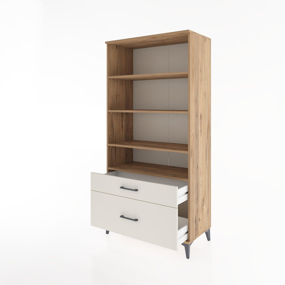 Woodntry Modular Cabinet Pine 88x44x170 cm with Drawers and Shelves CR43-3