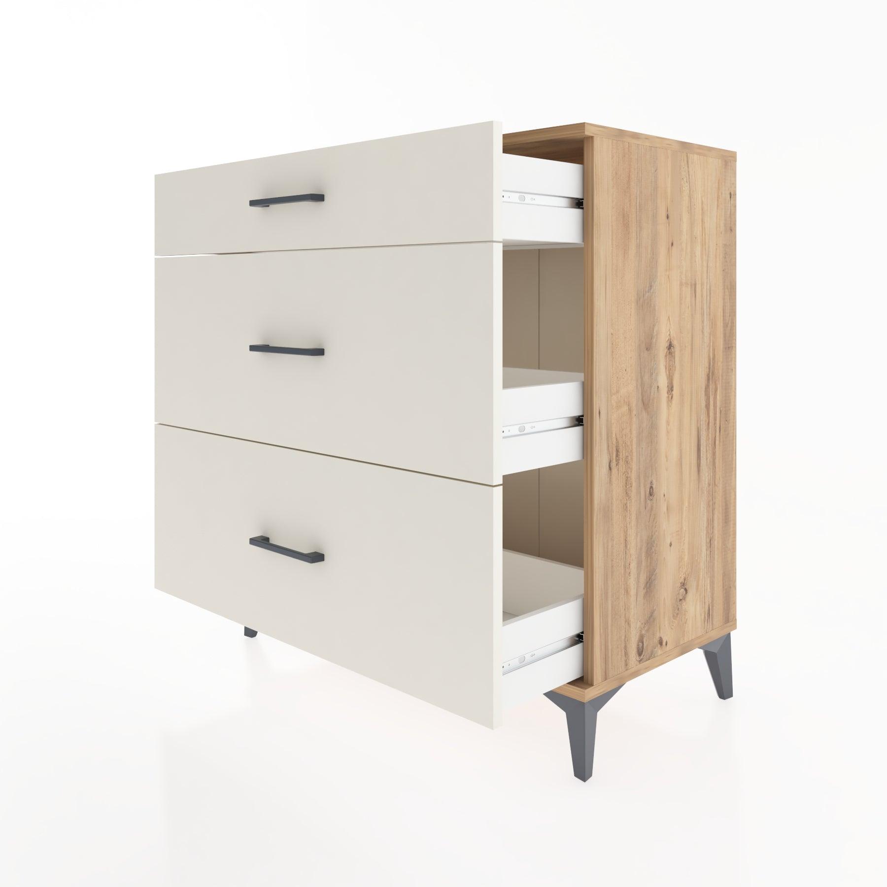 Woodntry Modüler Şifonyer Çam 88x44x84 cm Çekmeceli C5-3