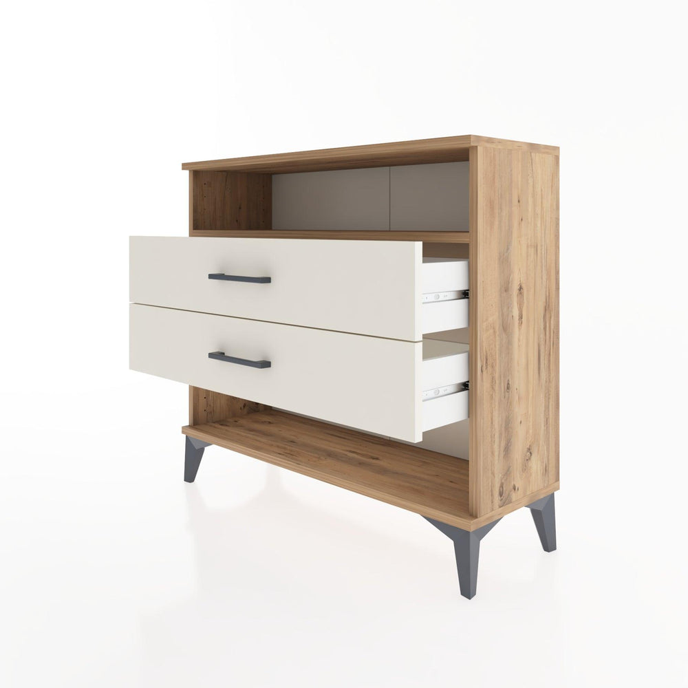 Woodntry Modüler Şifonyer İki Çekmeceli V3 88x30x68 cm Çam - Woodntry