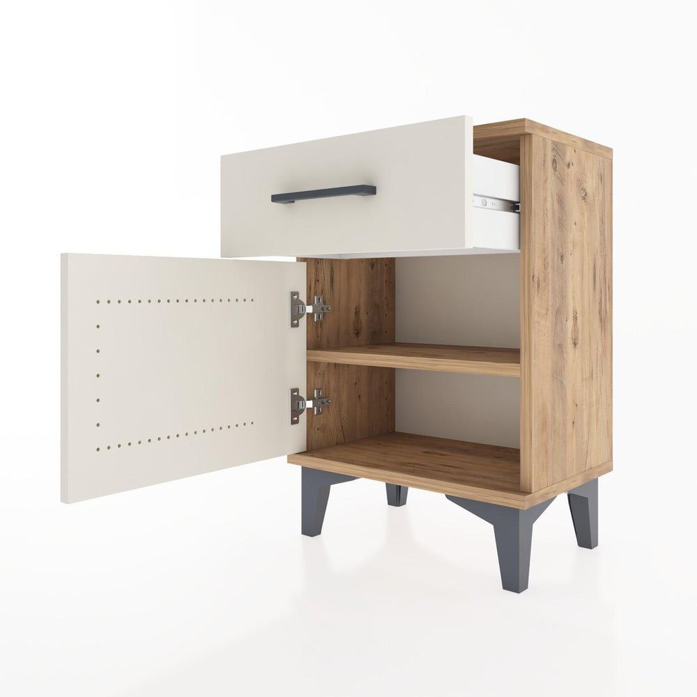 Woodntry Modüler Komodin Çekmece ve Kapaklı 44x30x52 cm Çam - Woodntry