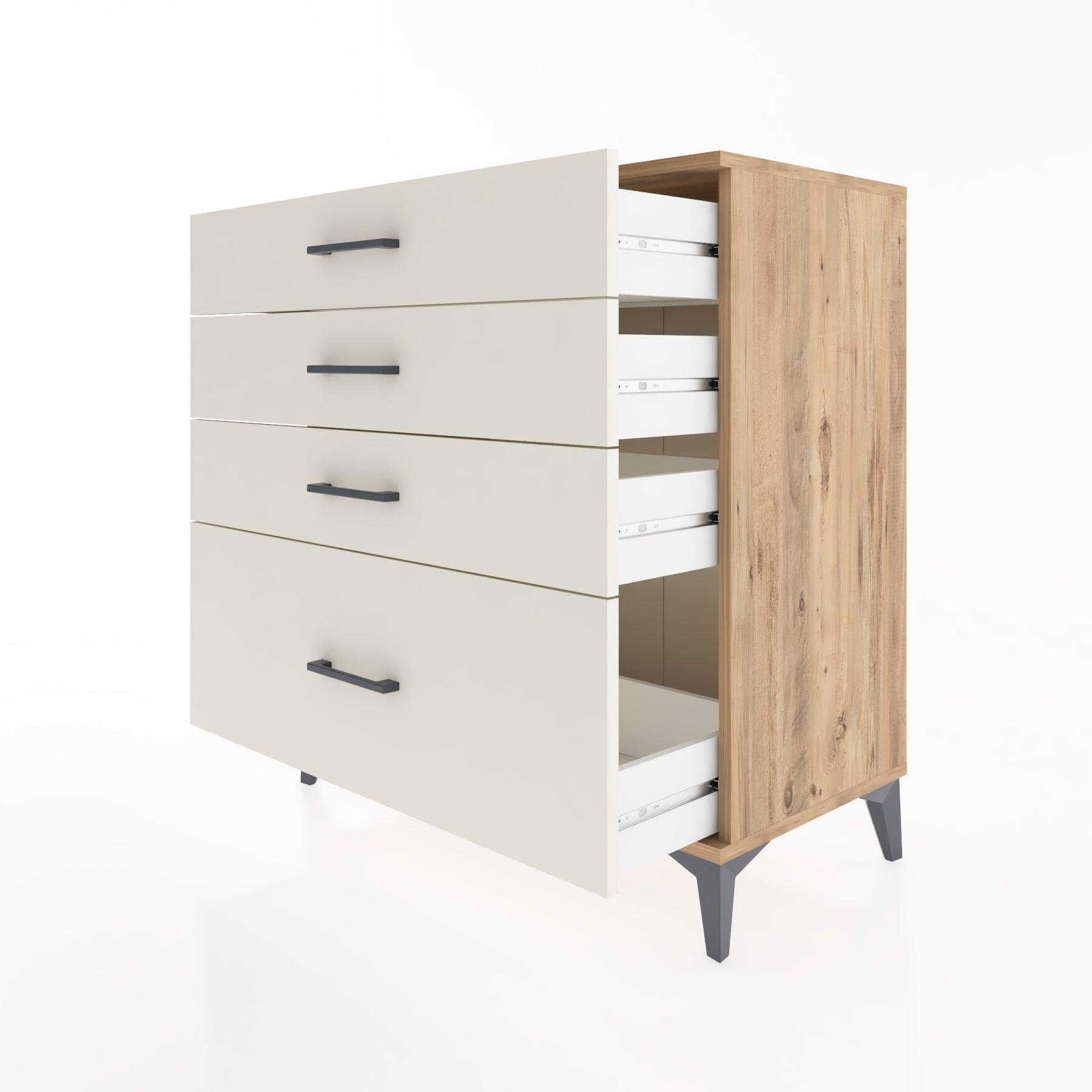 Woodntry Modüler Şifonyer Çam 88x44x84 cm Çekmeceli C8-3