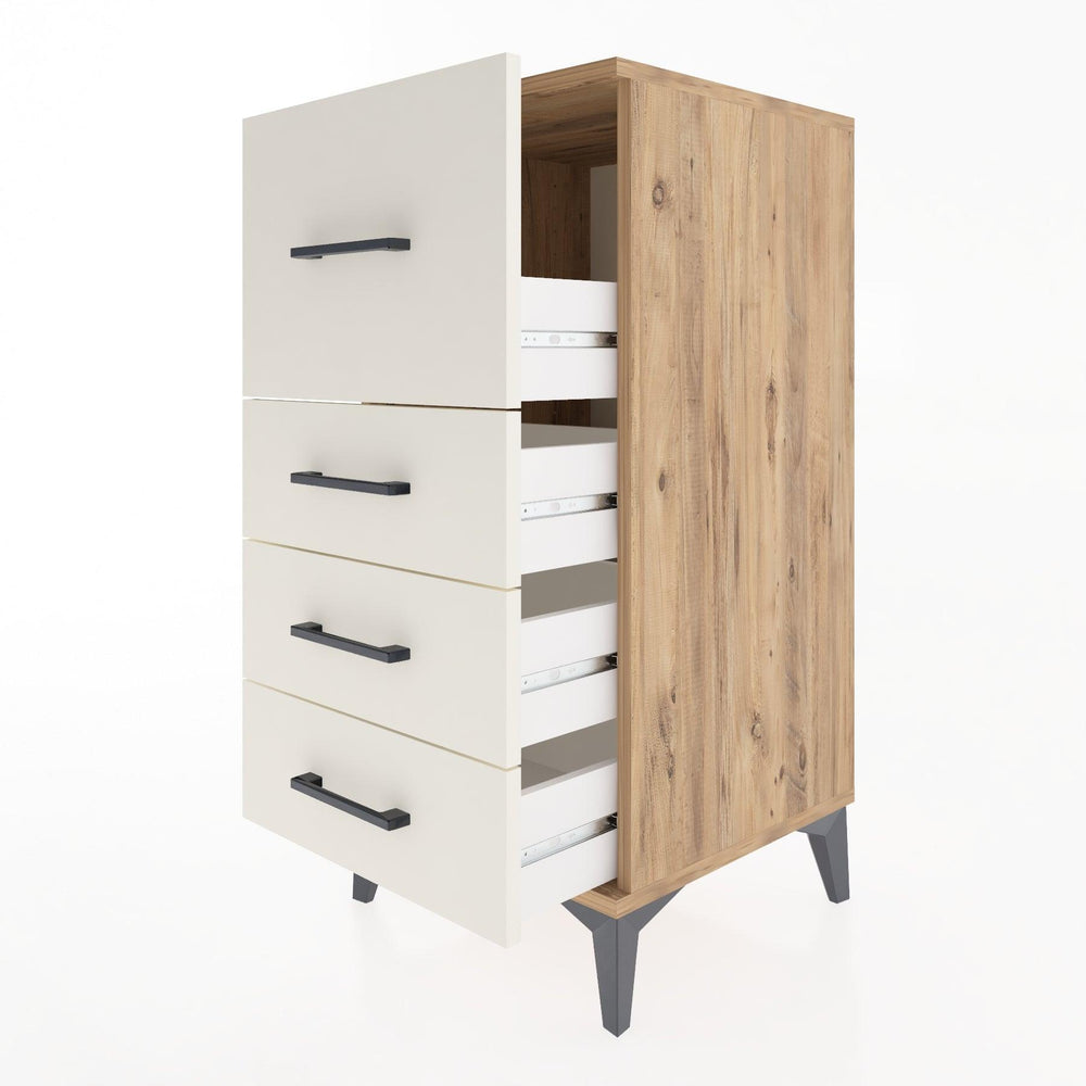 Woodntry Modular Nightstand Pine 44x44x84 cm Drawer C1-3