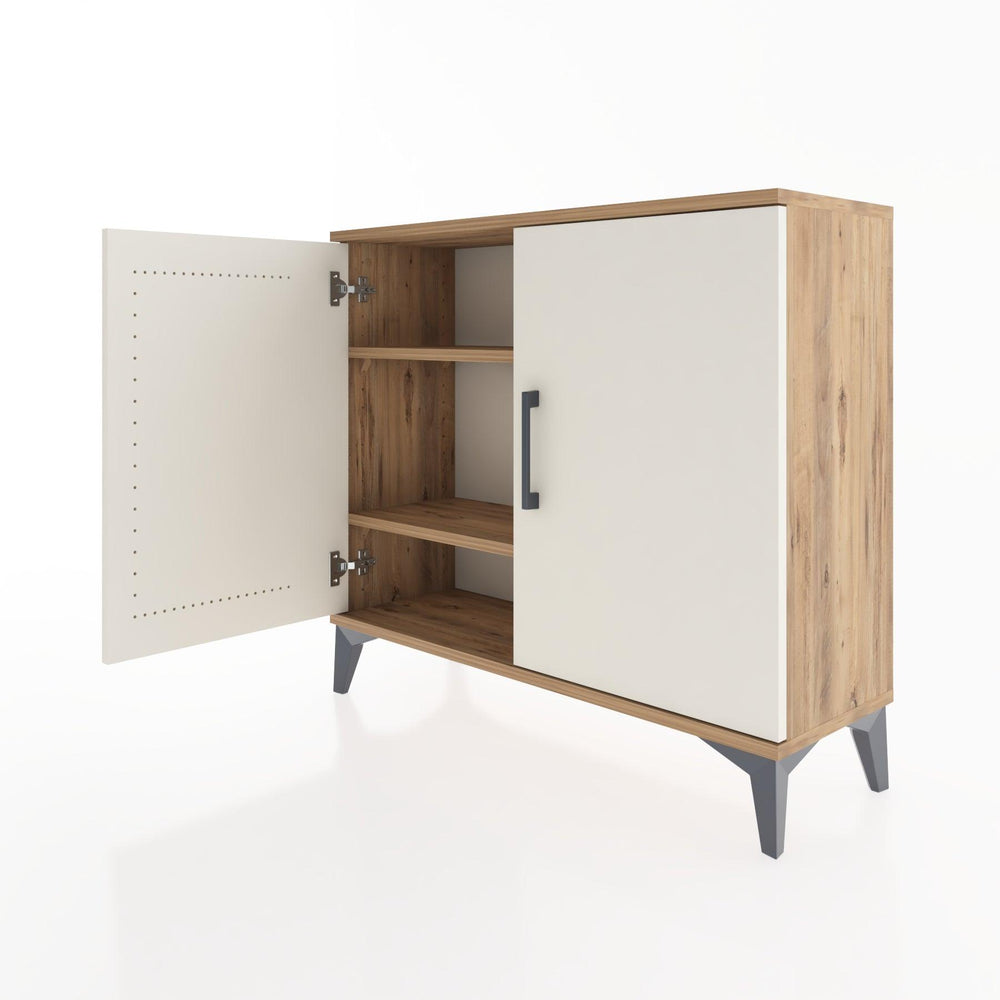 Woodntry Modüler Şifonyer İki Kapaklı V1 88x30x68 cm Çam - Woodntry