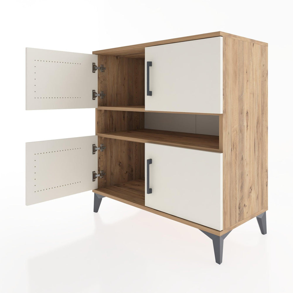 Woodntry Modular Dresser Pine 88x44x84 cm with Cover and Shelf KR104-3