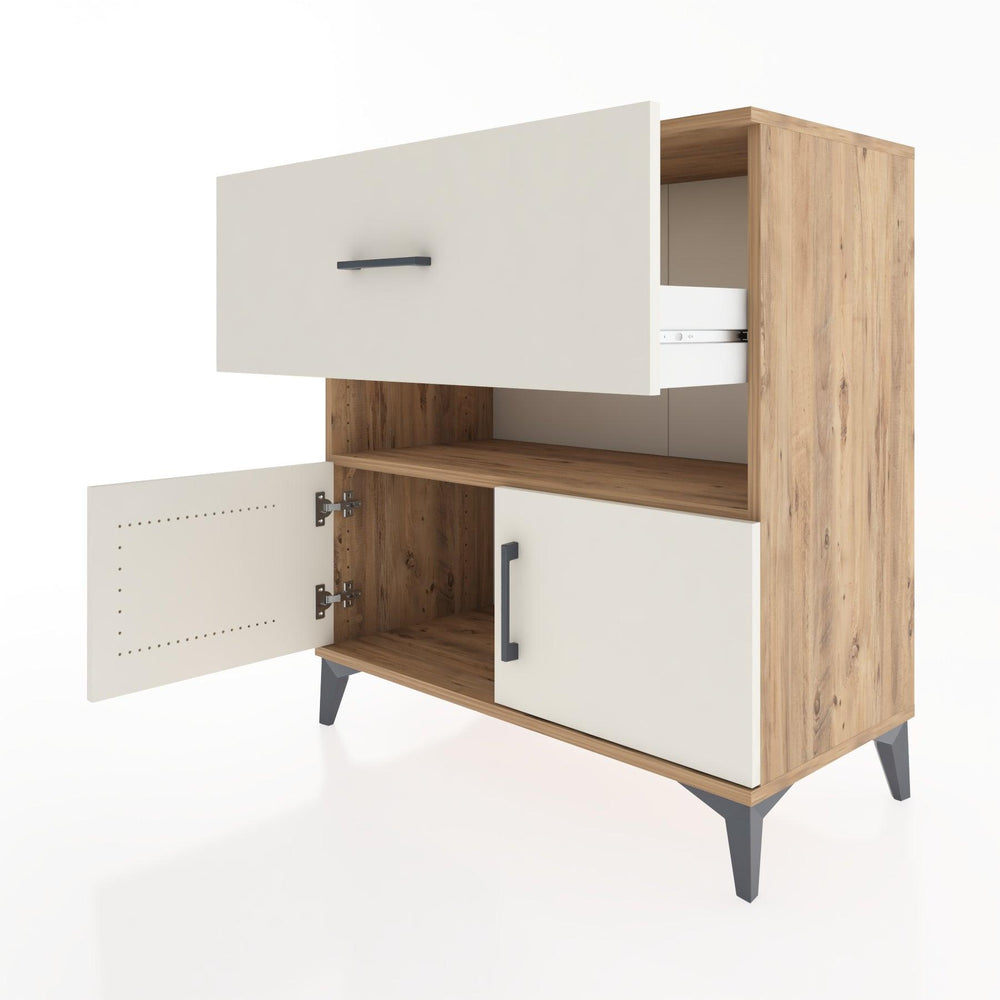 Woodntry Modüler Şifonyer Çam 88x44x84 cm Fonksiyonel F108-3