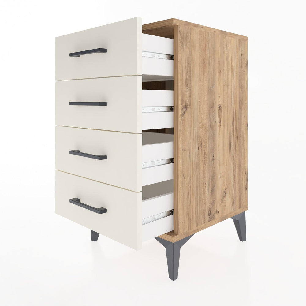 Woodntry Modular Nightstand Pine 44x44x68 cm Drawer C1-3