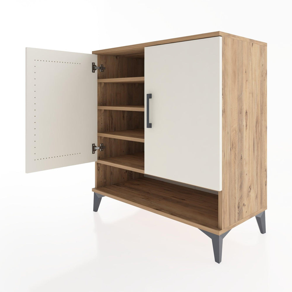 Woodntry Modüler Şifonyer Çam 88x44x84 cm Kapaklı ve Raflı KR74-3