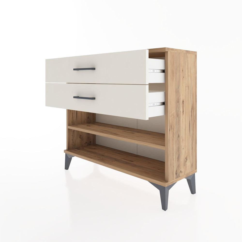 Woodntry Modüler Şifonyer İki Çekmeceli V1 88x30x68 cm Çam - Woodntry