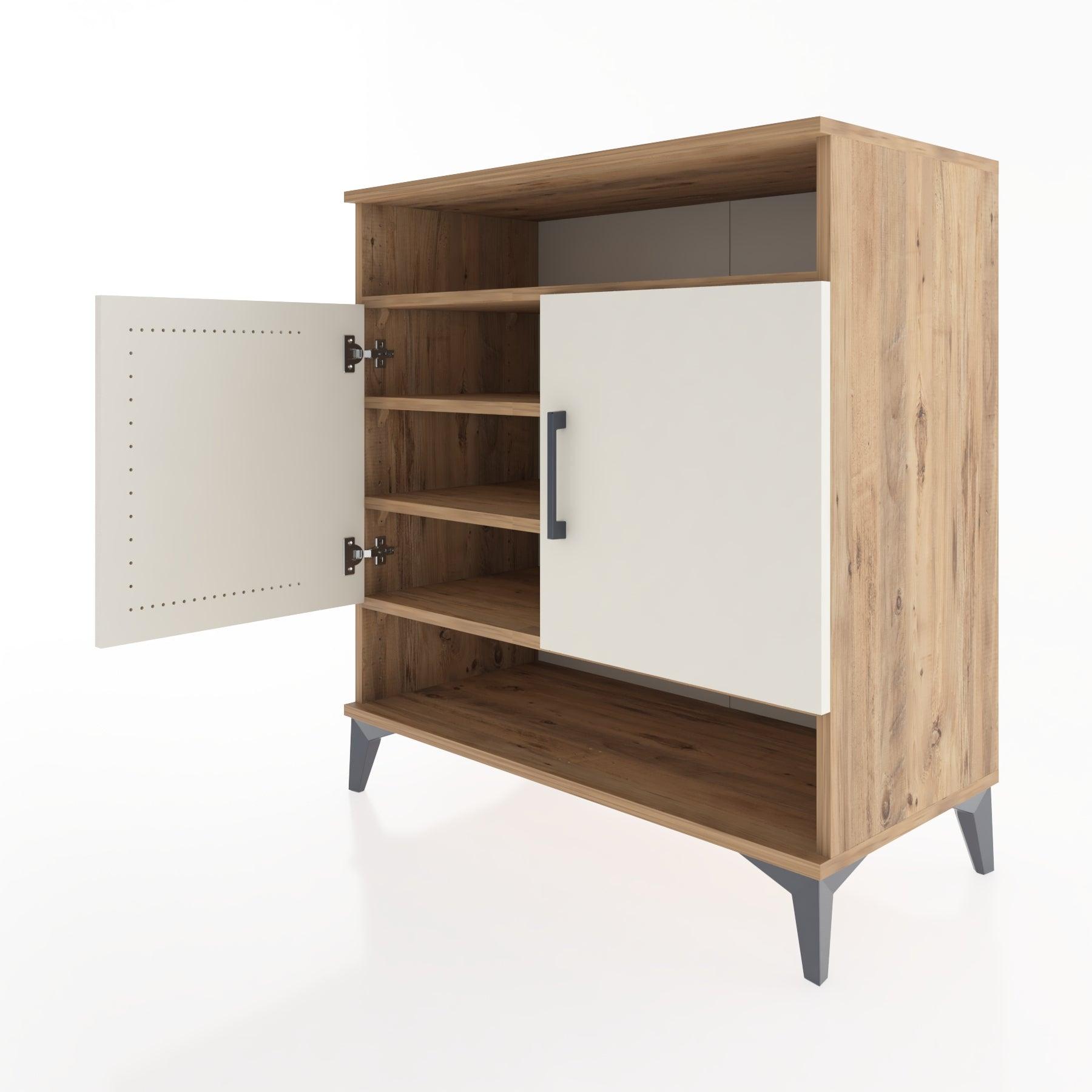 Woodntry Modular Dresser Pine 88x44x84 cm with Cover and Shelf KR67-3
