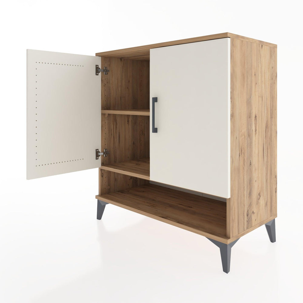 Woodntry Modüler Şifonyer Çam 88x44x84 cm Kapaklı ve Raflı KR76-3