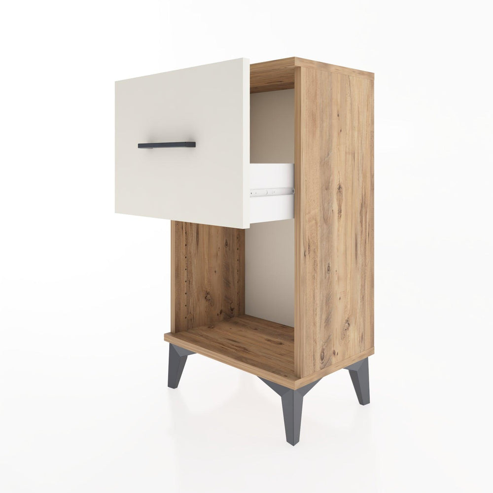 Woodntry Modüler Komodin Tek Çekmece ve Raflı V1 44x30x68 cm Çam - Woodntry