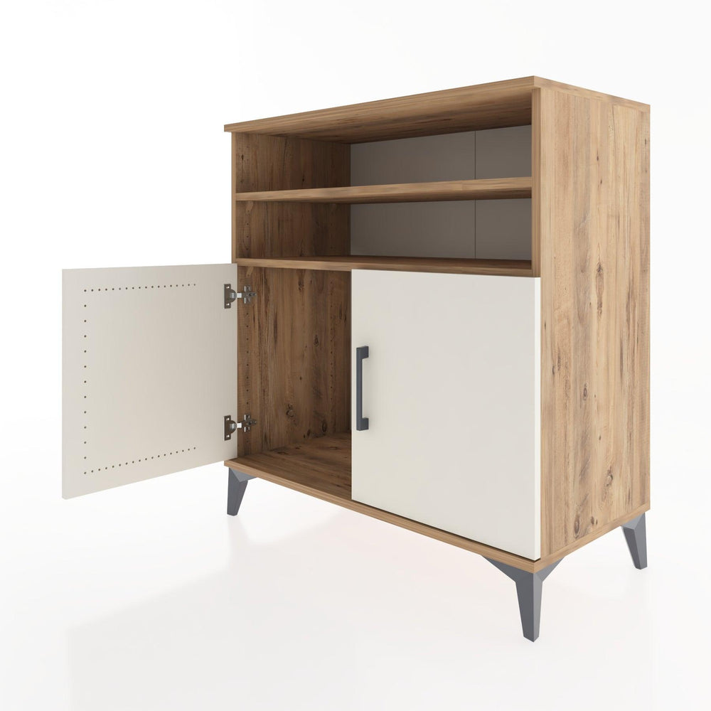 Woodntry Modüler Şifonyer Çam 88x44x84 cm Kapaklı ve Raflı KR39-3