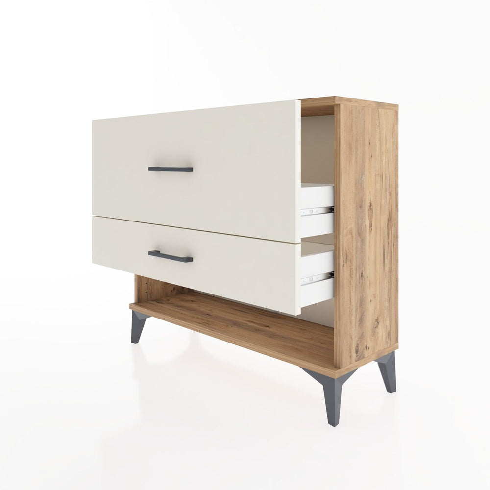 Woodntry Modüler Şifonyer İki Çekmeceli V5 88x30x68 cm Çam - Woodntry