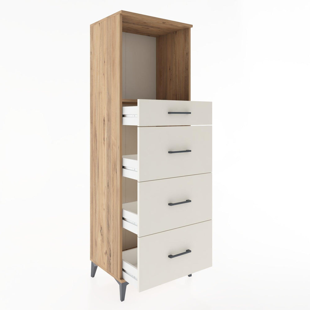 Woodntry Modular Cabinet Pine 60x44x170 cm with Drawers and Shelves CR50-3