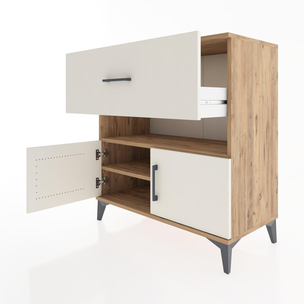 Woodntry Modüler Şifonyer Çam 88x44x84 cm Fonksiyonel F107-3