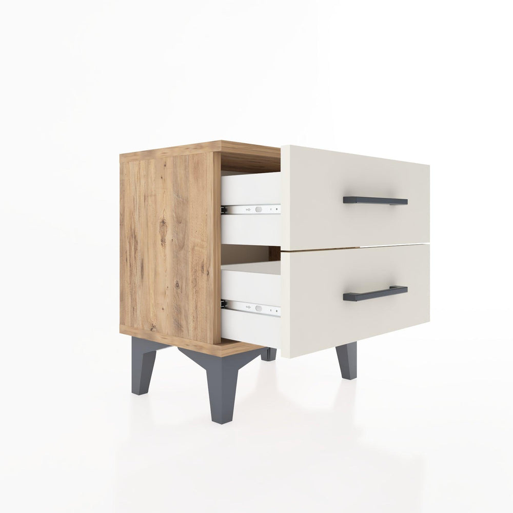 Woodntry Modüler Komodin İki Çekmeceli 44x30x36 cm Çam - Woodntry