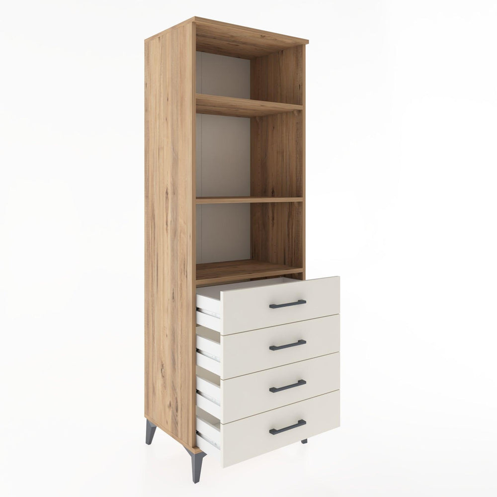 Woodntry Modular Cabinet Pine 60x44x170 cm with Drawers and Shelves CR36-3