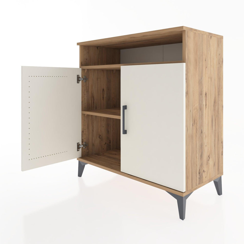 Woodntry Modüler Şifonyer Çam 88x44x84 cm Kapaklı ve Raflı KR84-3