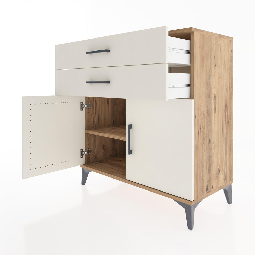 Woodntry Modular Dresser Pine 88x44x84 cm with Cover and Drawer KC32-3