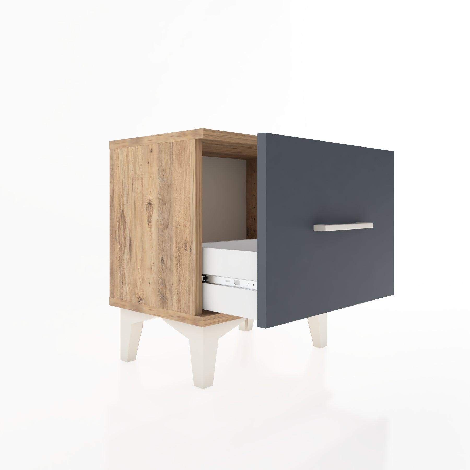 Woodntry Modüler Komodin Tek Çekmeceli 44x30x36 cm Çam - Woodntry