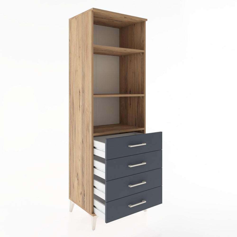 Woodntry Modular Cabinet Pine 60x44x170 cm with Drawers and Shelves CR36-3