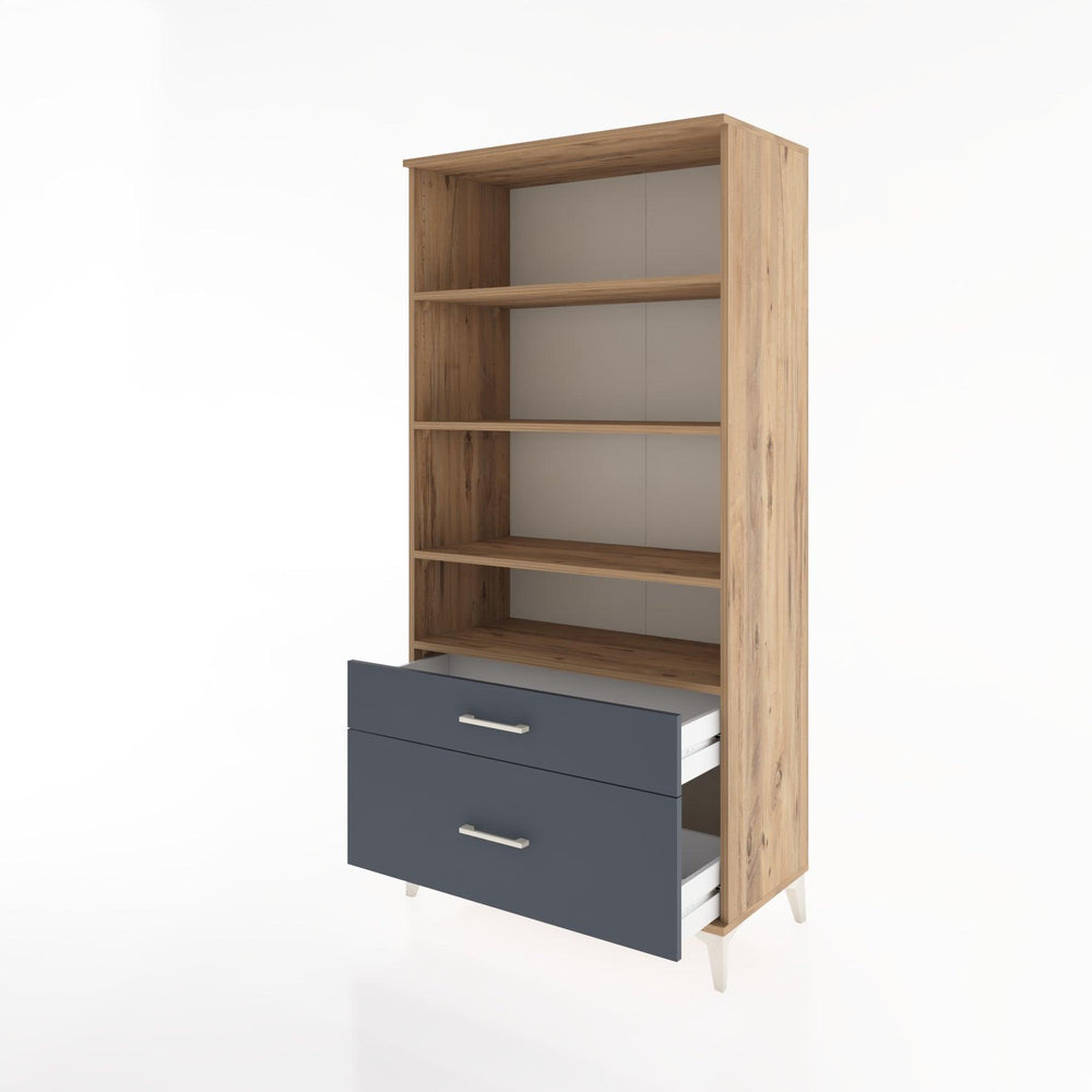 Woodntry Modular Cabinet Pine 88x44x170 cm with Drawers and Shelves CR43-3