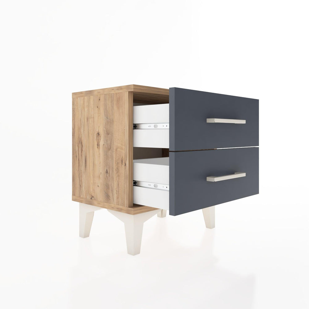 Woodntry Modüler Komodin İki Çekmeceli 44x30x36 cm Çam - Woodntry