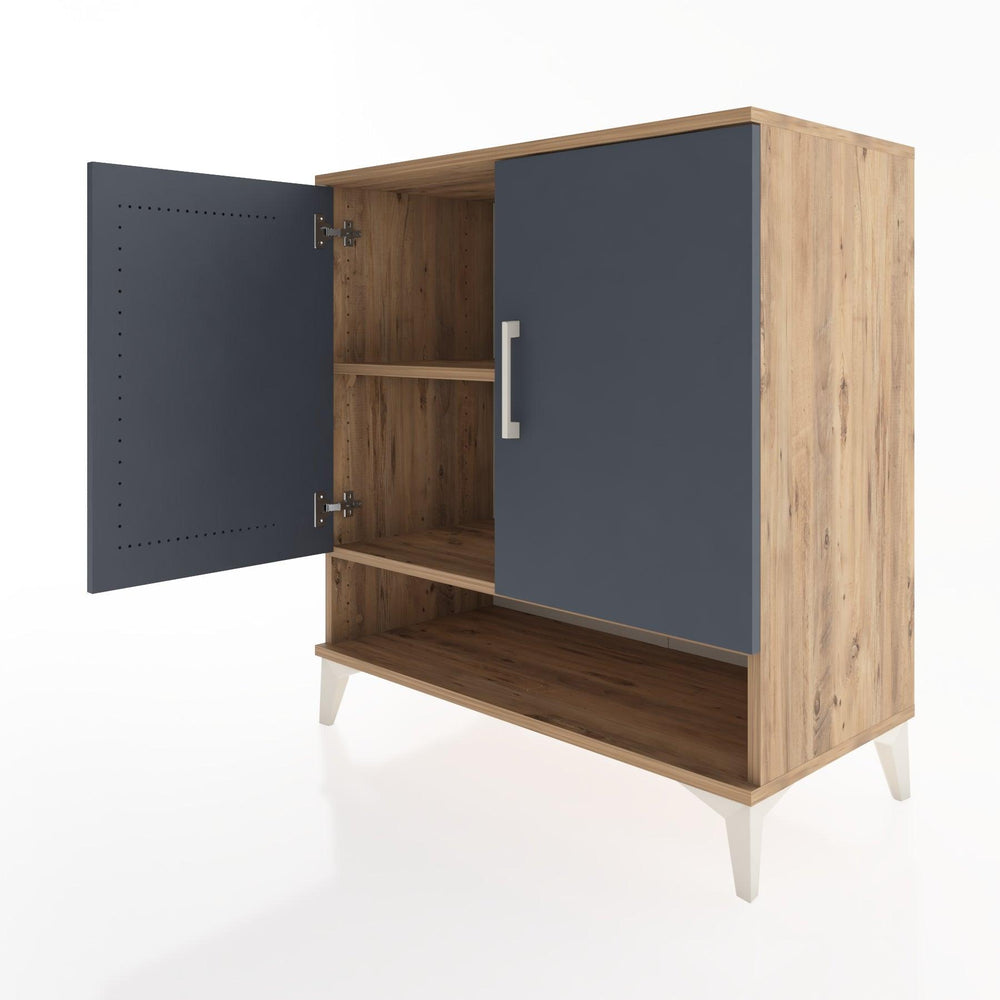 Woodntry Modüler Şifonyer Çam 88x44x84 cm Kapaklı ve Raflı KR76-3