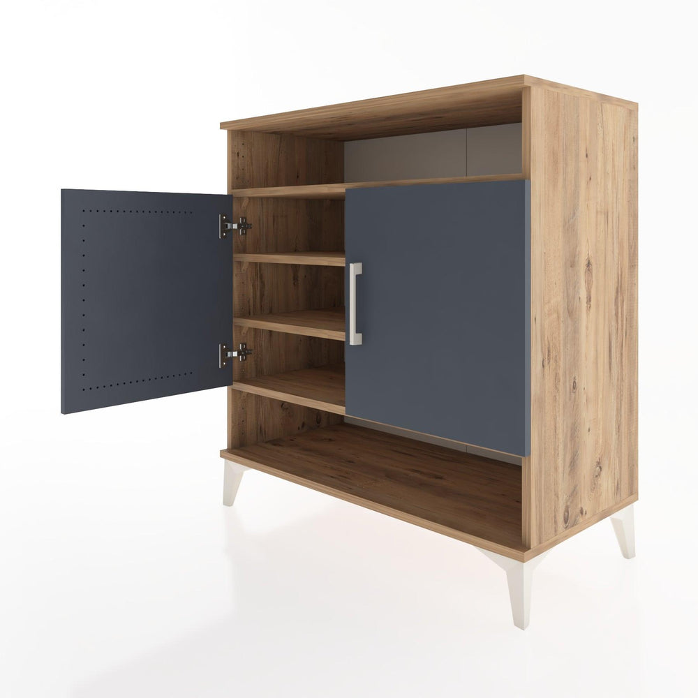 Woodntry Modüler Şifonyer Çam 88x44x84 cm Kapaklı ve Raflı KR67-3