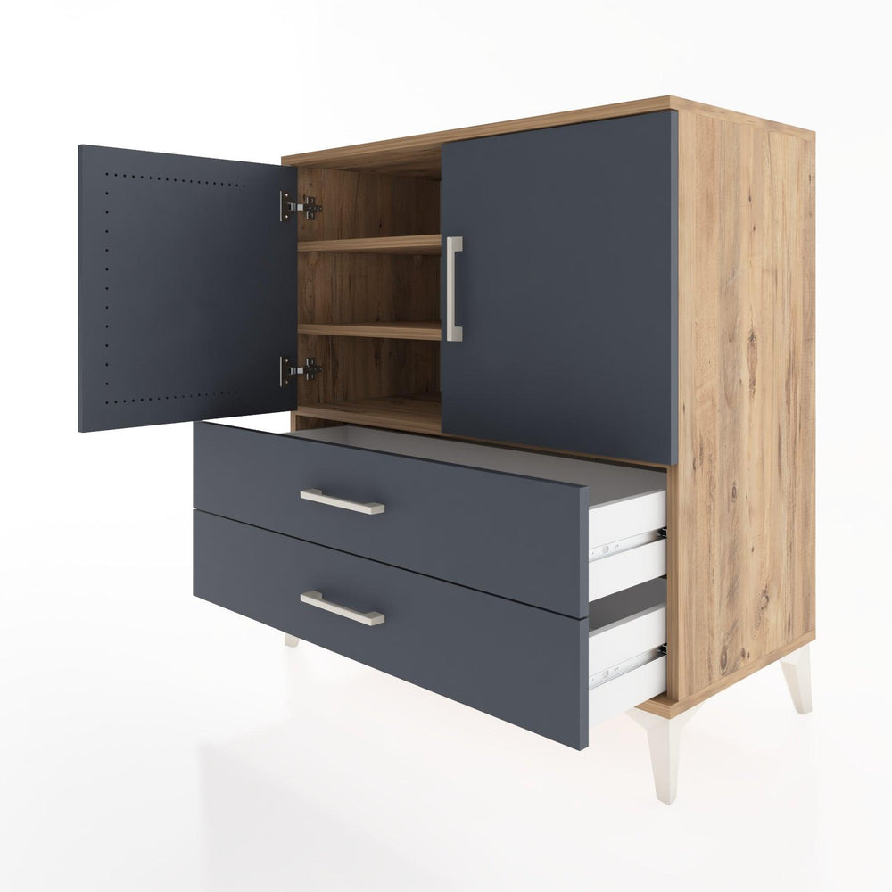 Woodntry Modular Dresser Pine 88x44x84 cm with Cover and Drawer KC22-3