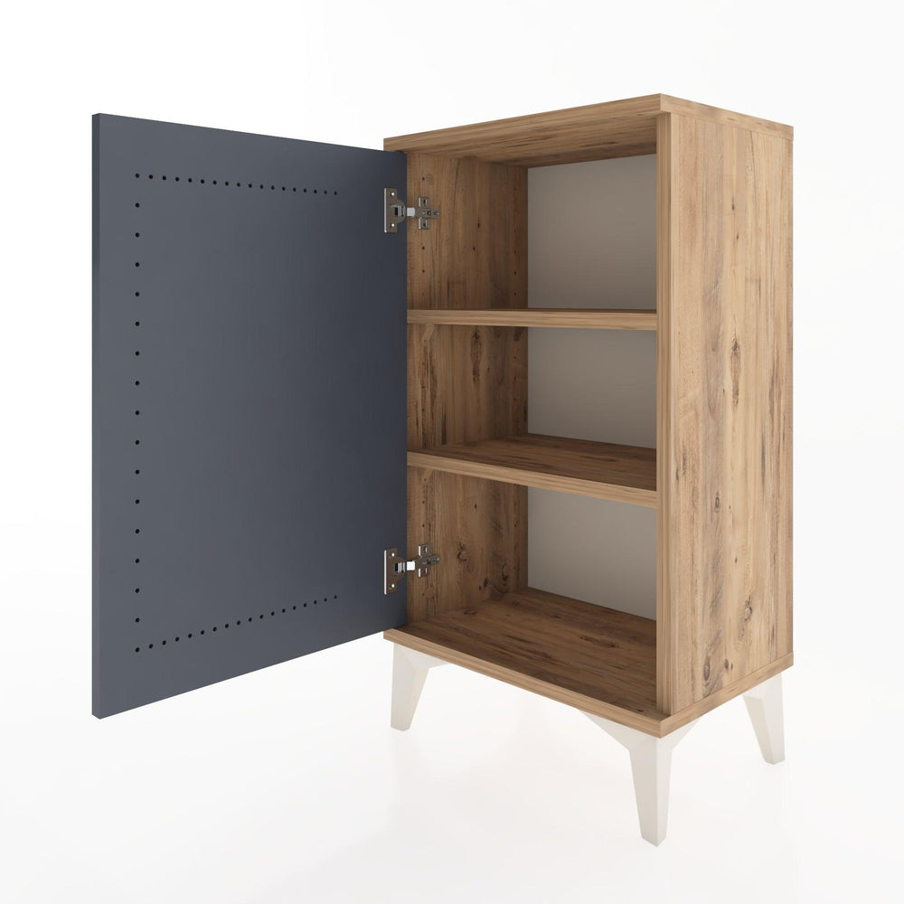 Woodntry Modüler Komodin Tek Kapaklı 44x30x68 cm Çam - Woodntry