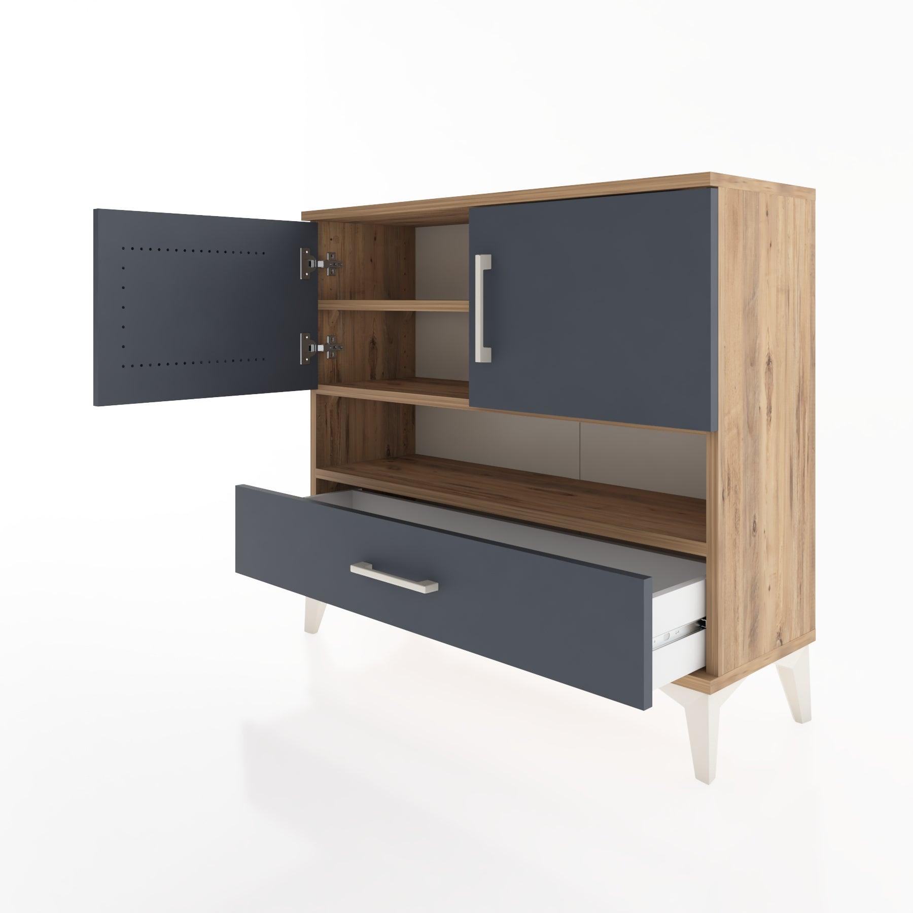Woodntry Modüler Şifonyer Çam 88x30x68 cm Fonksiyonel F37-3