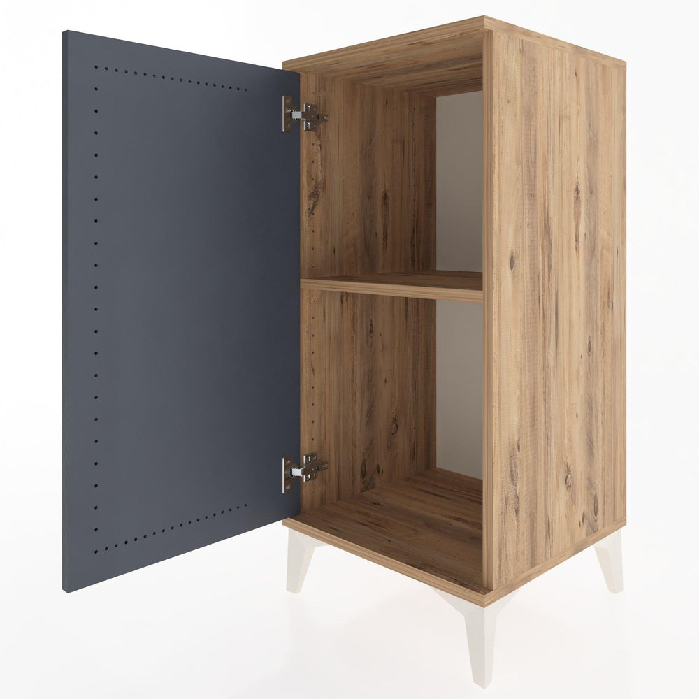 Woodntry Modüler Komodin Çam 44x44x84 cm Kapaklı K23-3