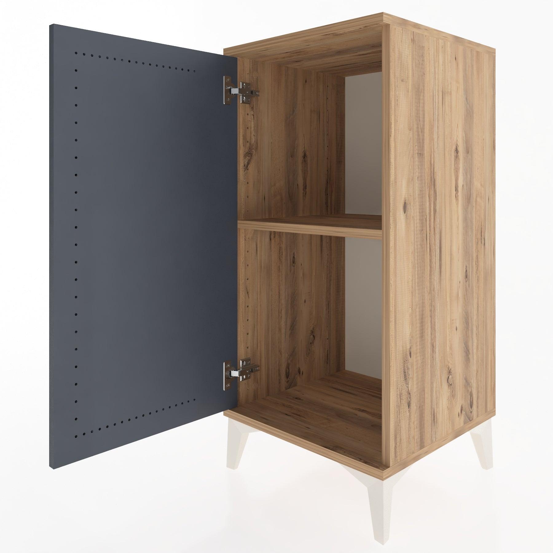 Woodntry Modular Nightstand Pine 44x44x84 cm With Cover K23-3